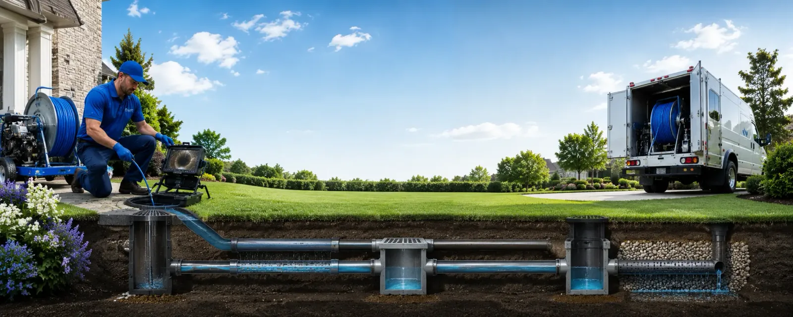 Outdoor drain cleaning information for Andale, KS